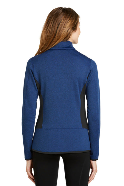 Eddie Bauer Ladies Full-Zip Heather Stretch Fleece Jacket. EB239