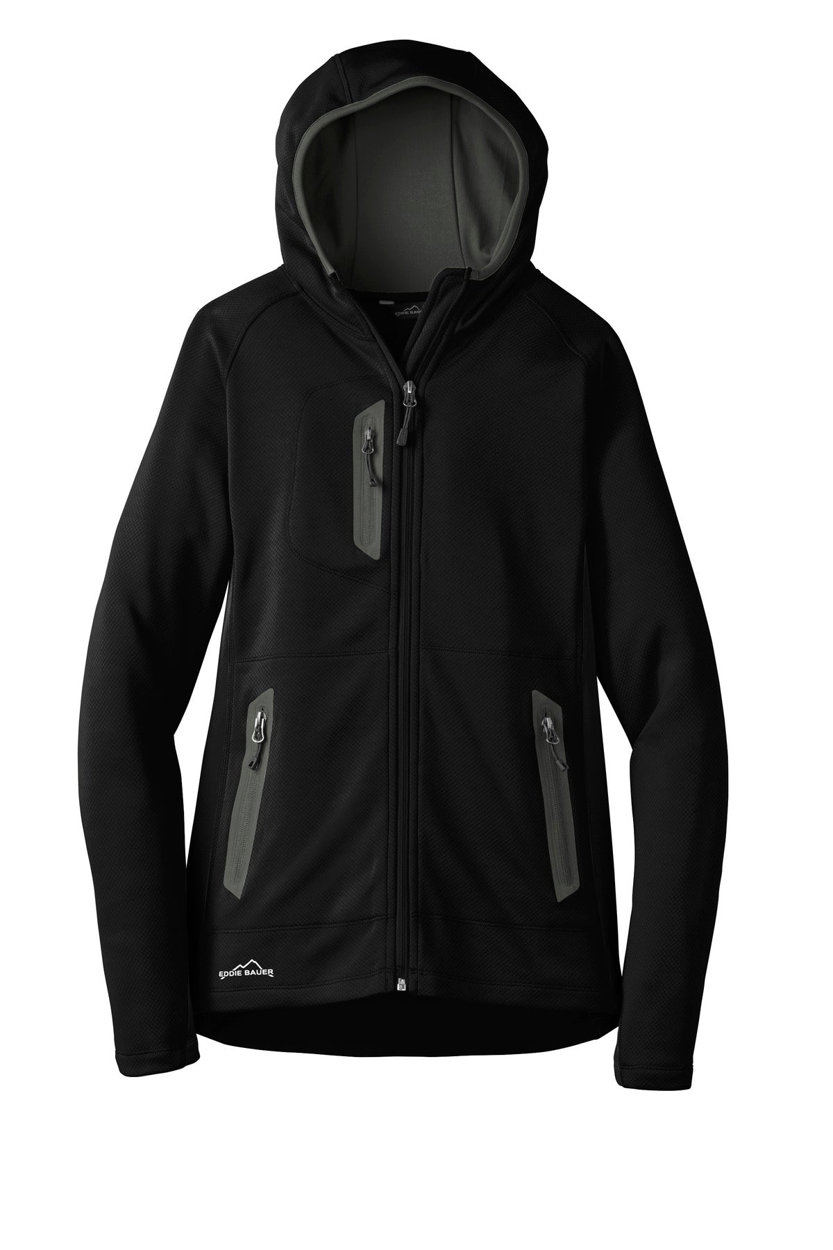 Eddie Bauer Ladies Sport Hooded Full-Zip Fleece Jacket. EB245