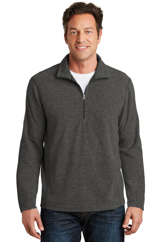 Port Authority Heather Microfleece 1/2-Zip Pullover. F234