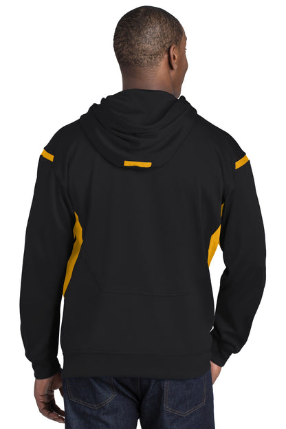 Sport-Tek Tech Fleece Colorblock Hooded Sweatshirt. F246