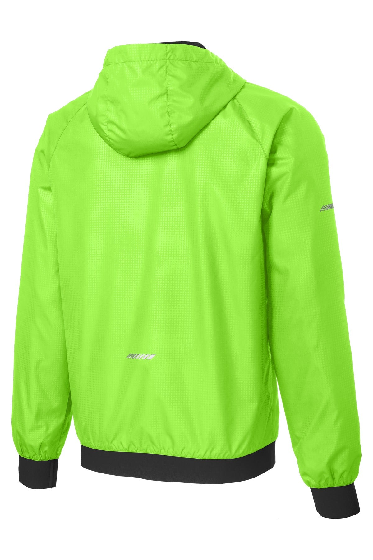 Sport-Tek Embossed Hooded Wind Jacket. JST53