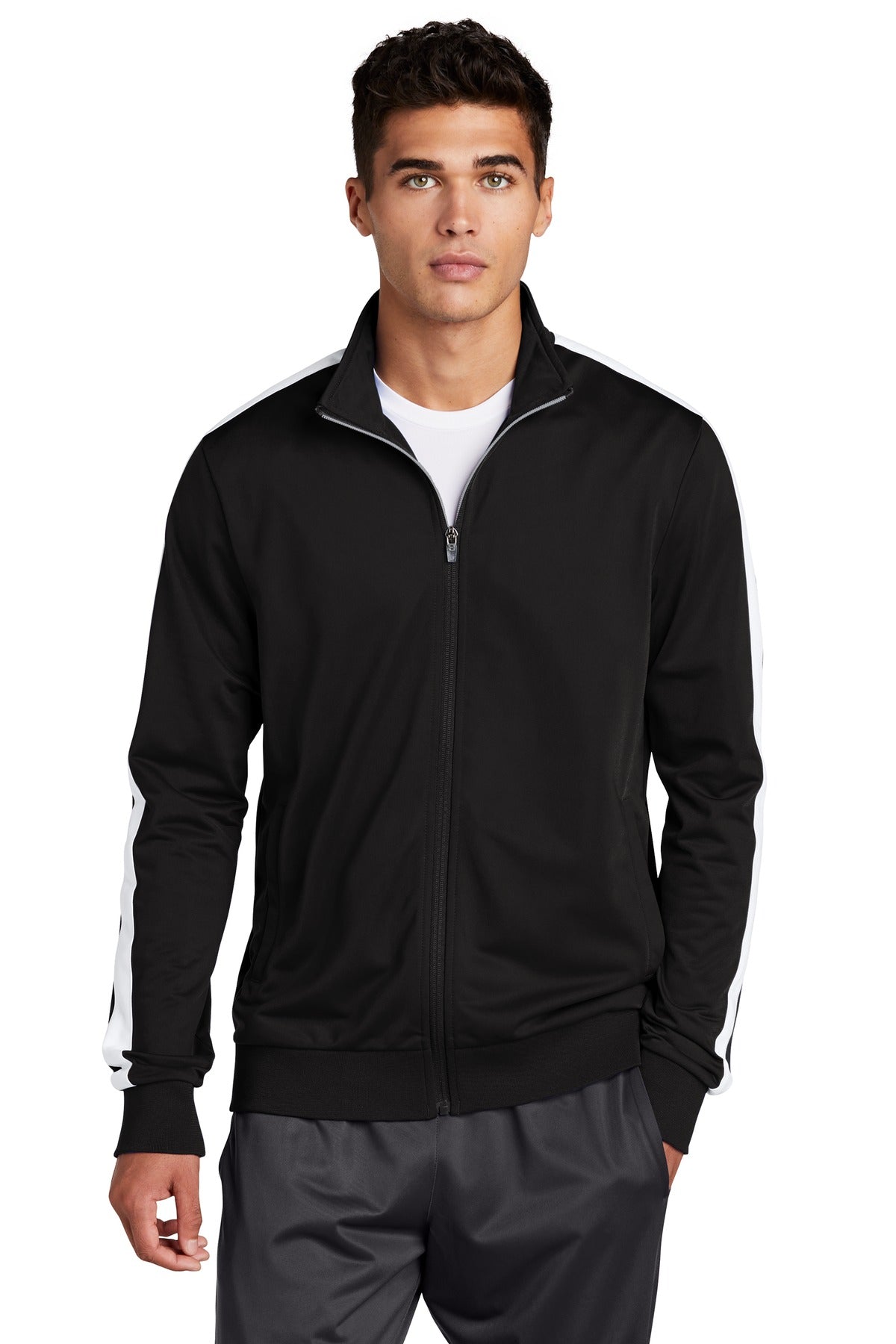 Sport-Tek Tricot Track Jacket. JST94
