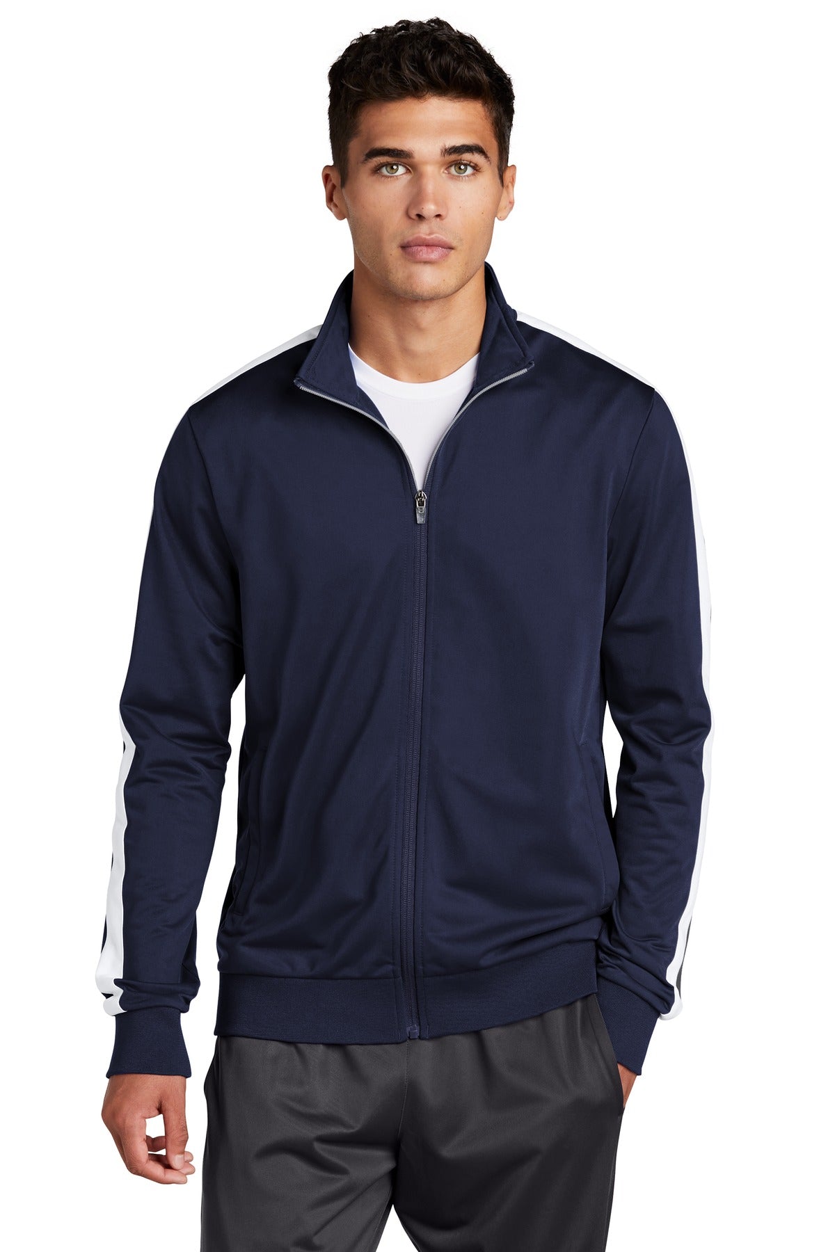 Sport-Tek Tricot Track Jacket. JST94