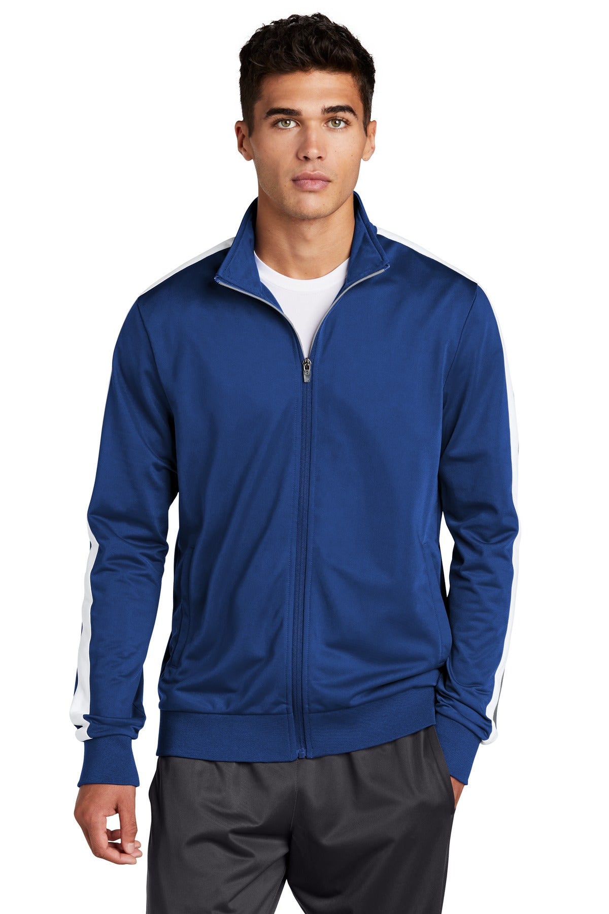 Sport-Tek Tricot Track Jacket. JST94