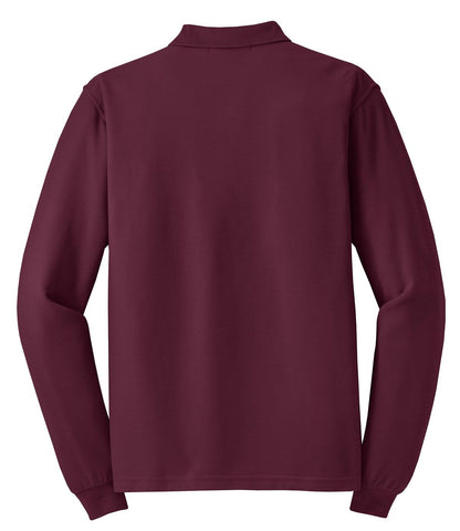 Port Authority Silk Touch™ Long Sleeve Polo. K500LS