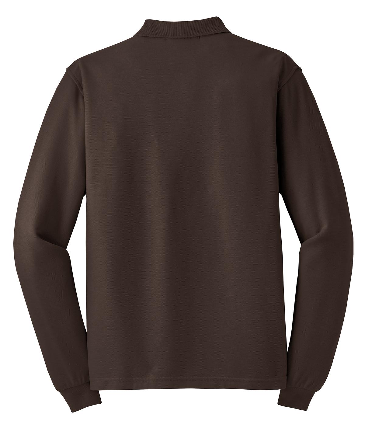Port Authority Silk Touch™ Long Sleeve Polo. K500LS