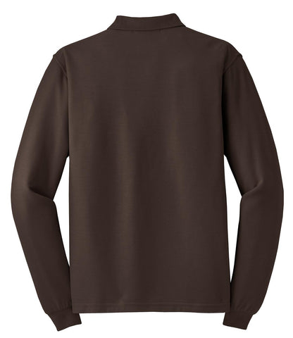 Port Authority Silk Touch™ Long Sleeve Polo. K500LS