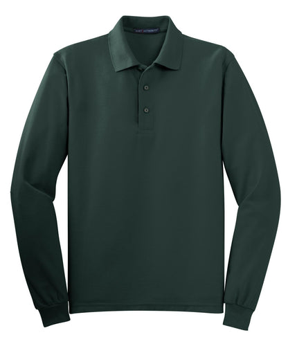 Port Authority Silk Touch™ Long Sleeve Polo. K500LS