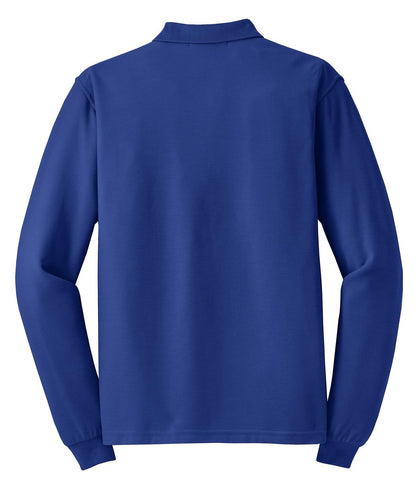 Port Authority Silk Touch™ Long Sleeve Polo. K500LS
