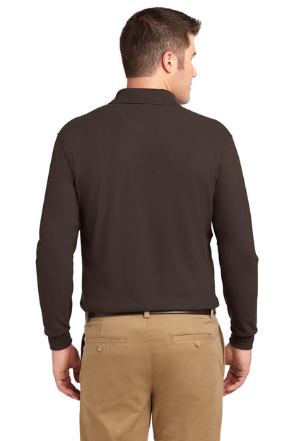 Port Authority Silk Touch™ Long Sleeve Polo. K500LS