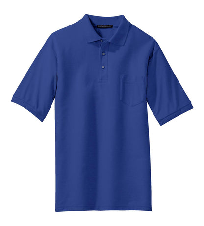 Port Authority Silk Touch™ Polo with Pocket. K500P