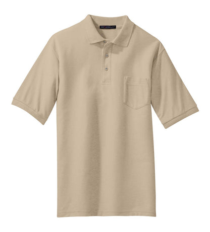 Port Authority Silk Touch™ Polo with Pocket. K500P