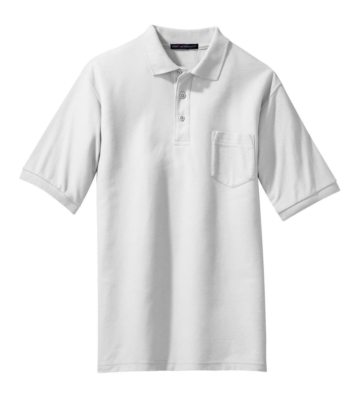 Port Authority Silk Touch™ Polo with Pocket. K500P