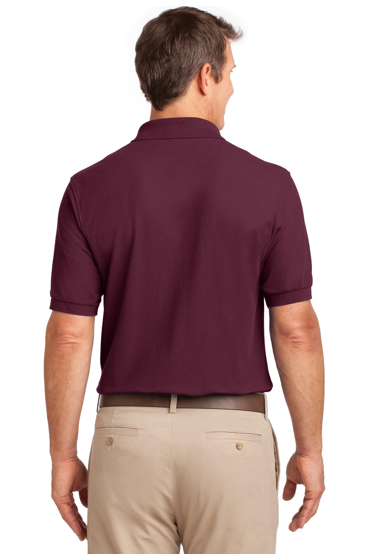 Port Authority Silk Touch™ Polo with Pocket. K500P