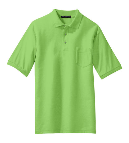 Port Authority Silk Touch™ Polo with Pocket. K500P