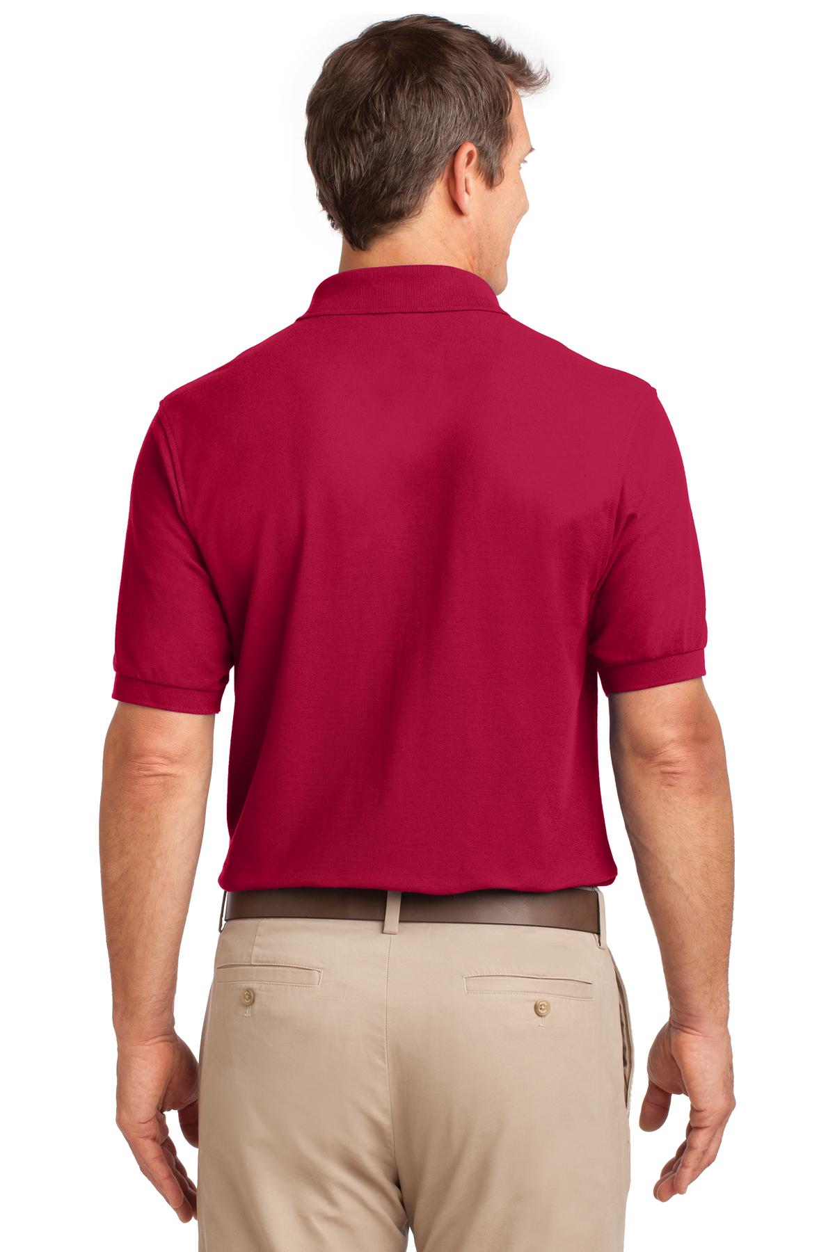 Port Authority Silk Touch™ Polo with Pocket. K500P