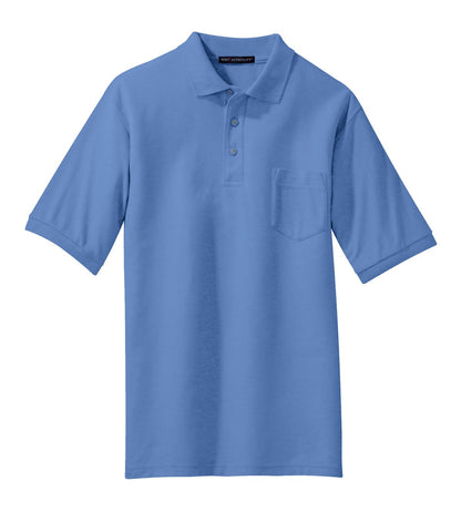 Port Authority Silk Touch™ Polo with Pocket. K500P