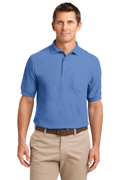 Port Authority Silk Touch™ Polo with Pocket. K500P