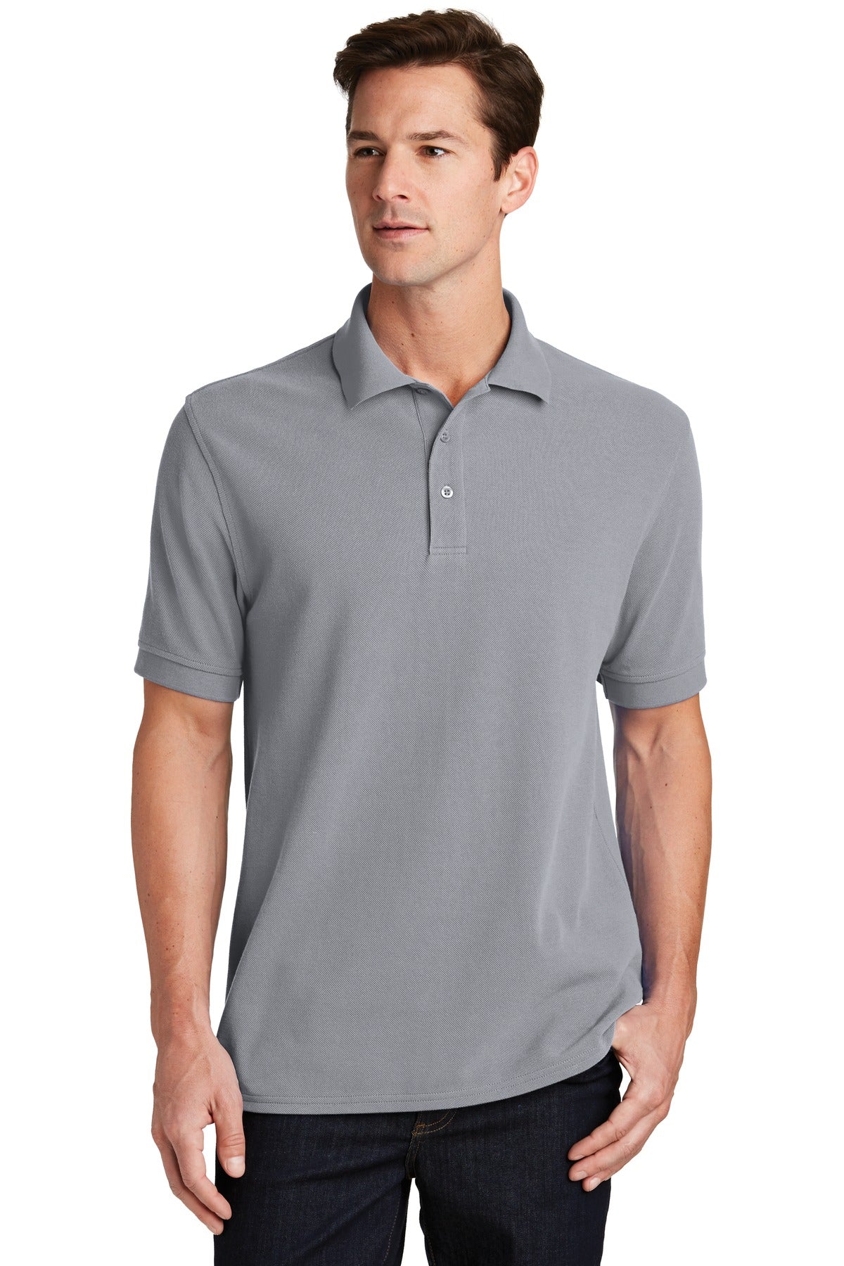 Port & Company Combed Ring Spun Pique Polo. KP1500