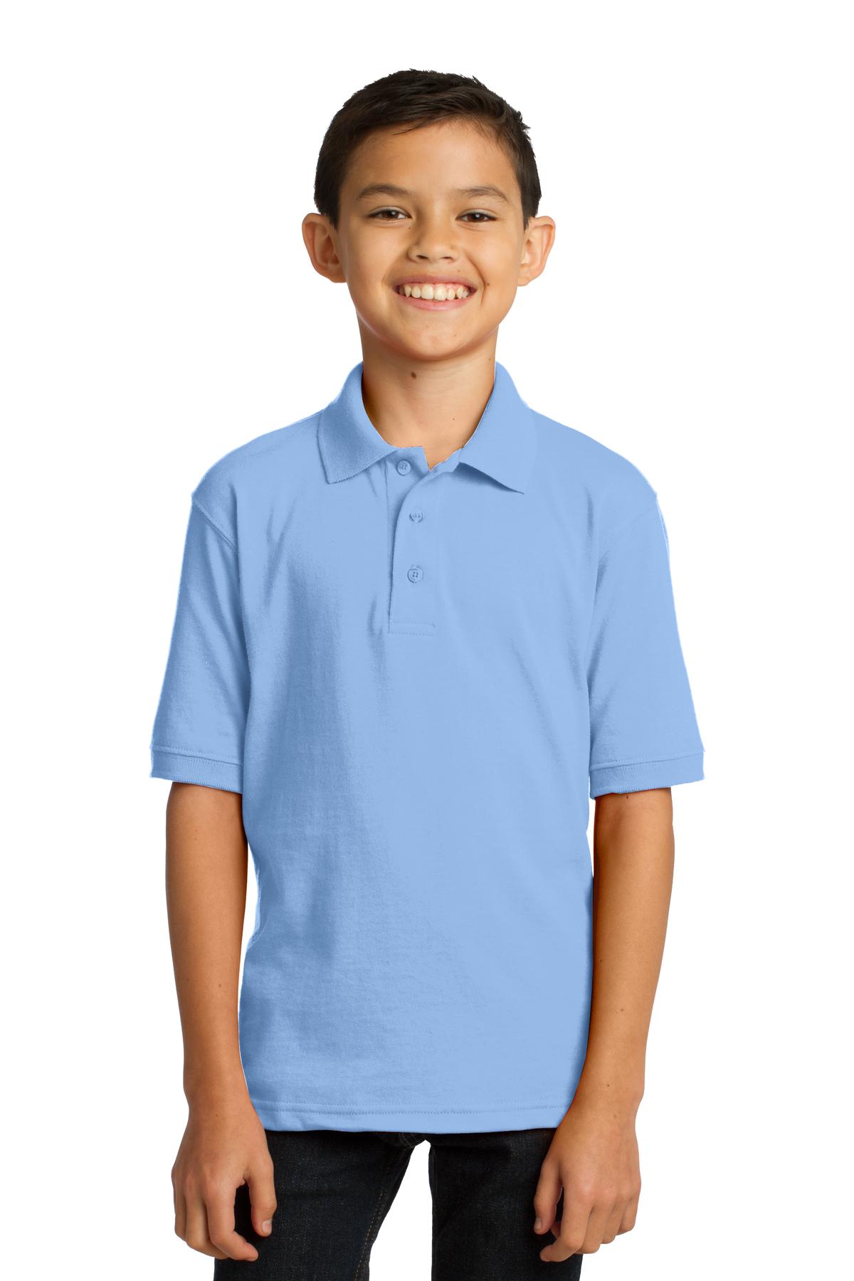 Port & Company Youth Core Blend Jersey Knit Polo. KP55Y