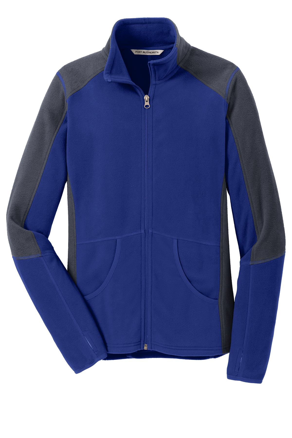 Port Authority Ladies Colorblock Microfleece Jacket. L230