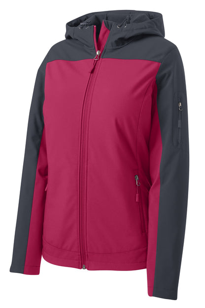 Port Authority Ladies Hooded Core Soft Shell Jacket. L335