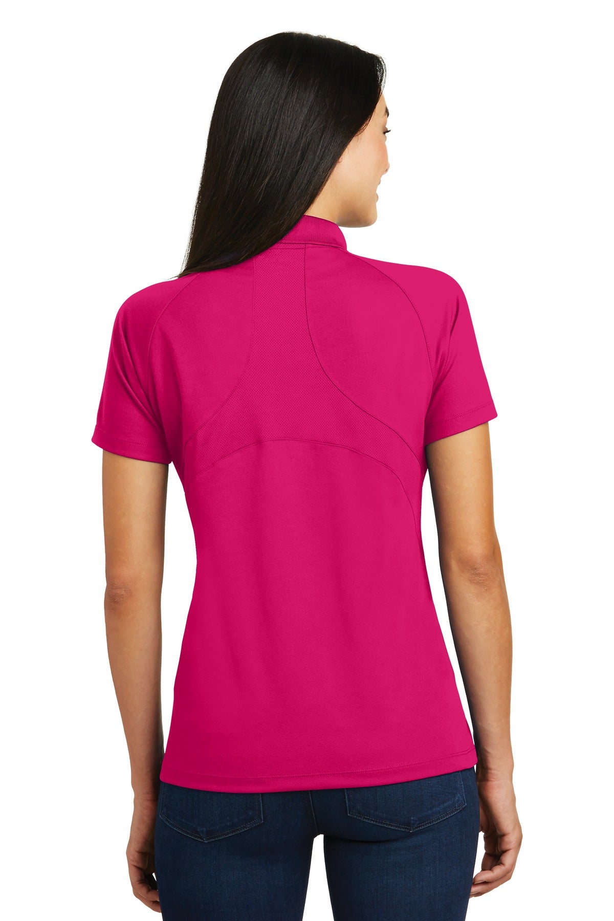 Sport-Tek Ladies Dri-Mesh Pro Polo. L474