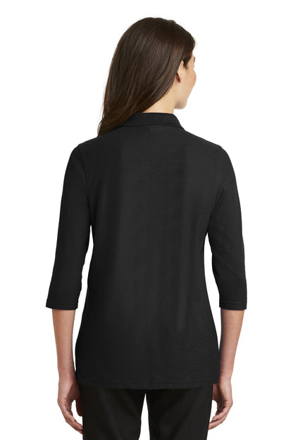Port Authority Ladies Silk Touch™ 3/4-Sleeve Polo. L562
