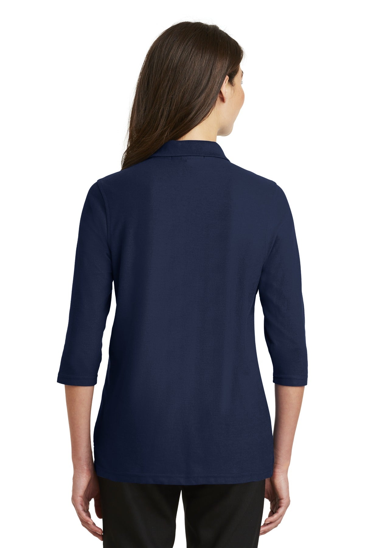 Port Authority Ladies Silk Touch™ 3/4-Sleeve Polo. L562