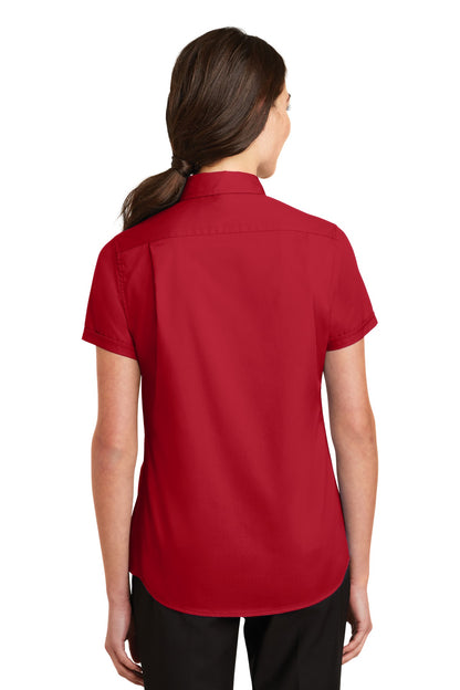Port Authority Ladies Short Sleeve SuperPro™ Twill Shirt. L664