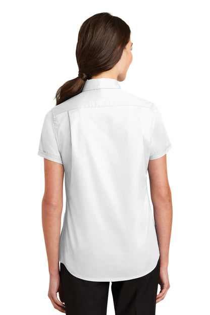 Port Authority Ladies Short Sleeve SuperPro™ Twill Shirt. L664