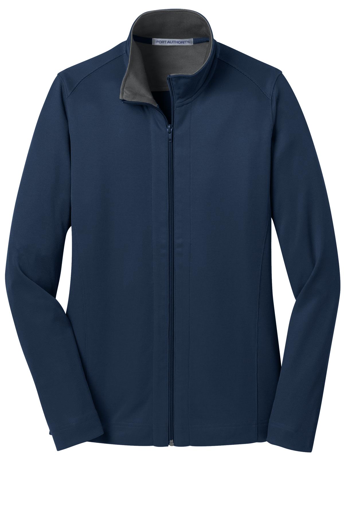 Port Authority Ladies Vertical Texture Full-Zip Jacket. L805