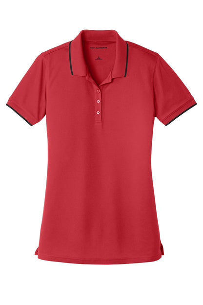 Port Authority Ladies Dry Zone UV Micro-Mesh Tipped Polo. LK111