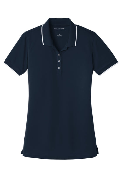 Port Authority Ladies Dry Zone UV Micro-Mesh Tipped Polo. LK111
