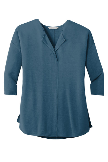 Port Authority Ladies Concept 3/4-Sleeve Soft Split Neck Top. LK5433