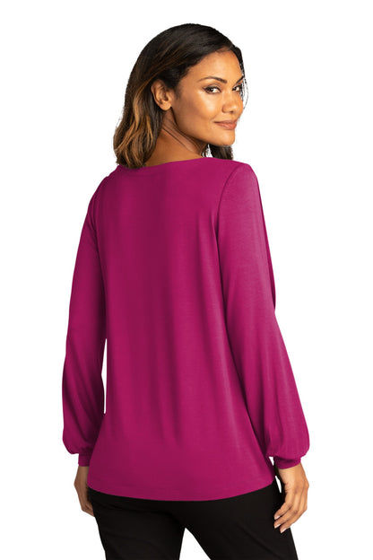 Port Authority Ladies Luxe Knit Jewel Neck Top. LK5600