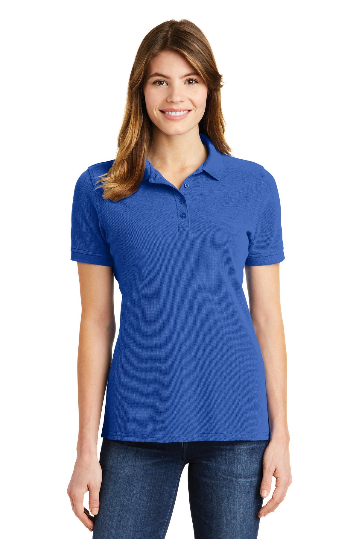 Port & Company Ladies Combed Ring Spun Pique Polo. LKP1500