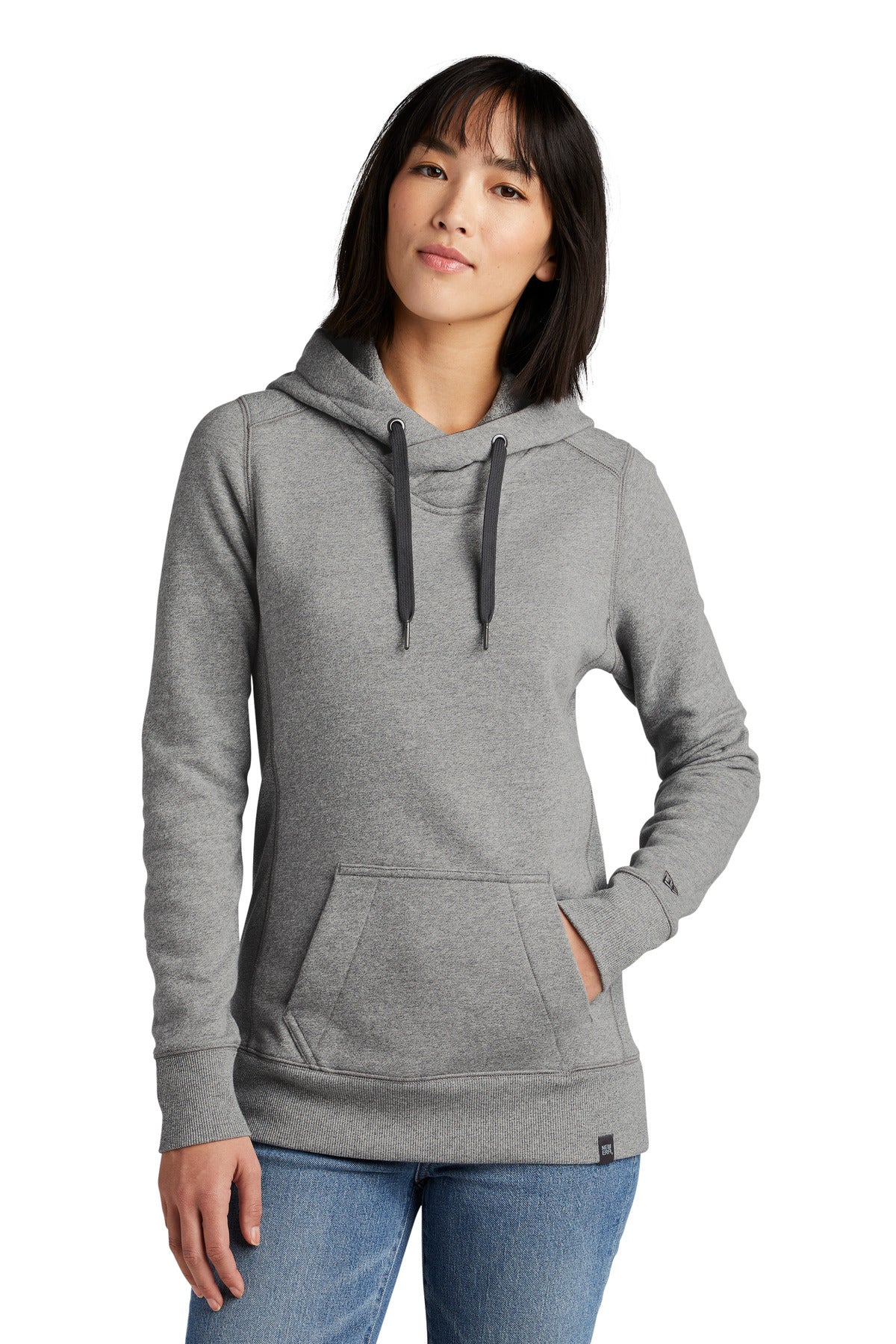 New Era Ladies French Terry Pullover Hoodie. LNEA500