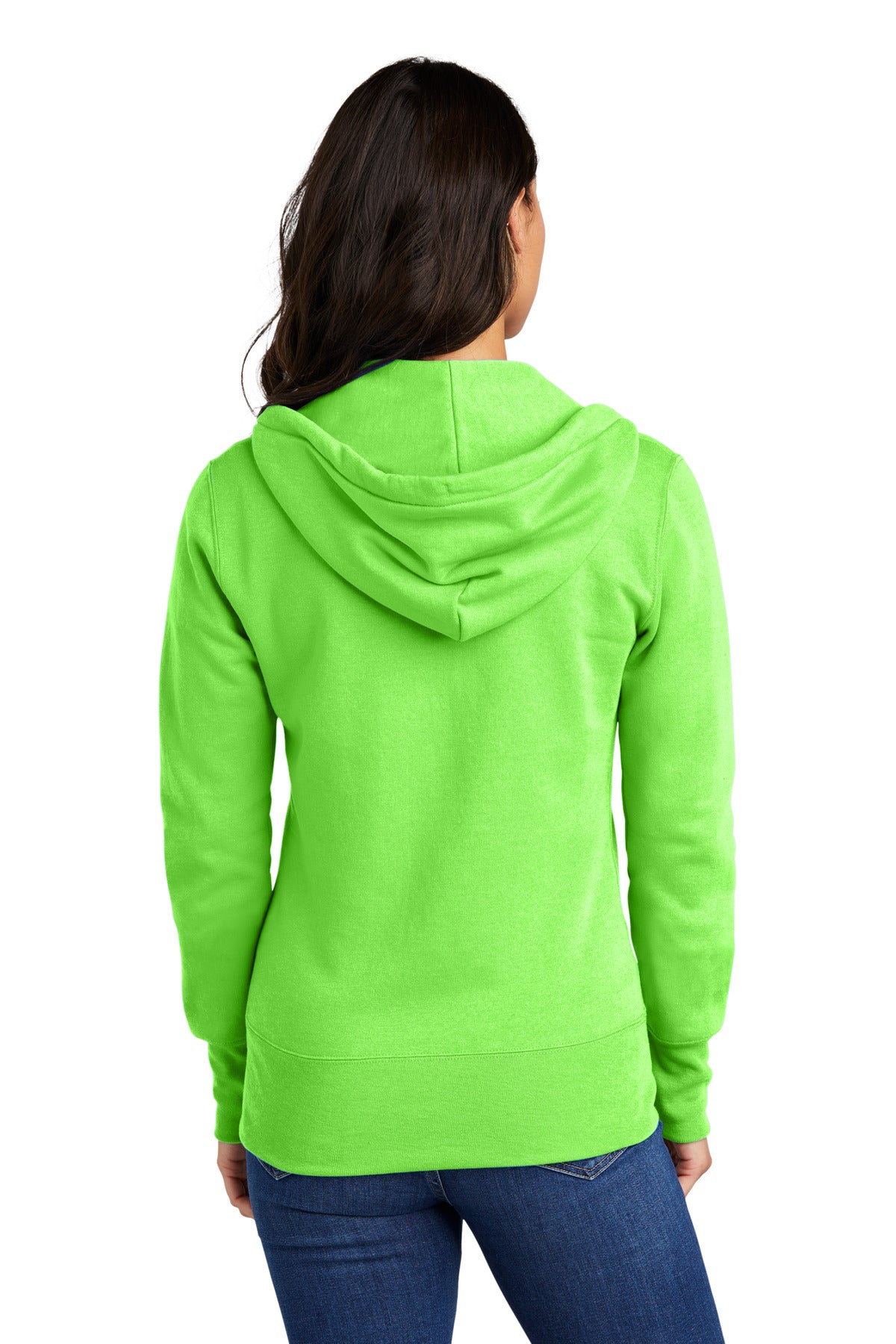 Port & Company Ladies Core Fleece Full-Zip Hooded Sweatshirt. LPC78ZH