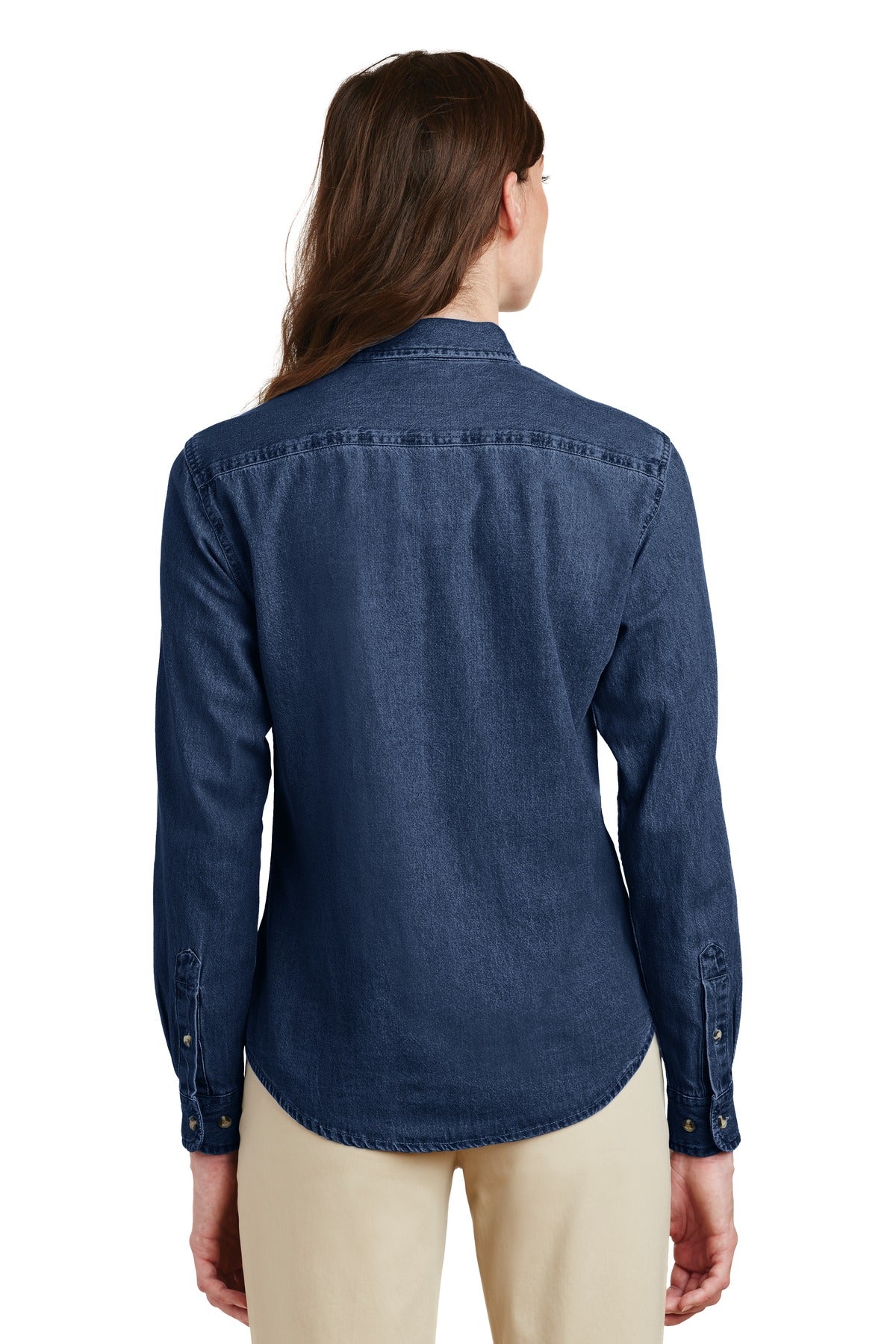 Port & Company - Ladies Long Sleeve Value Denim Shirt. LSP10