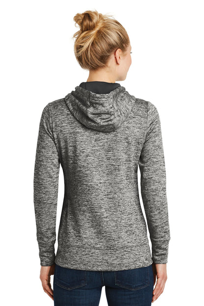 Sport-Tek Ladies PosiCharge Electric Heather Fleece Hooded Pullover. LST225