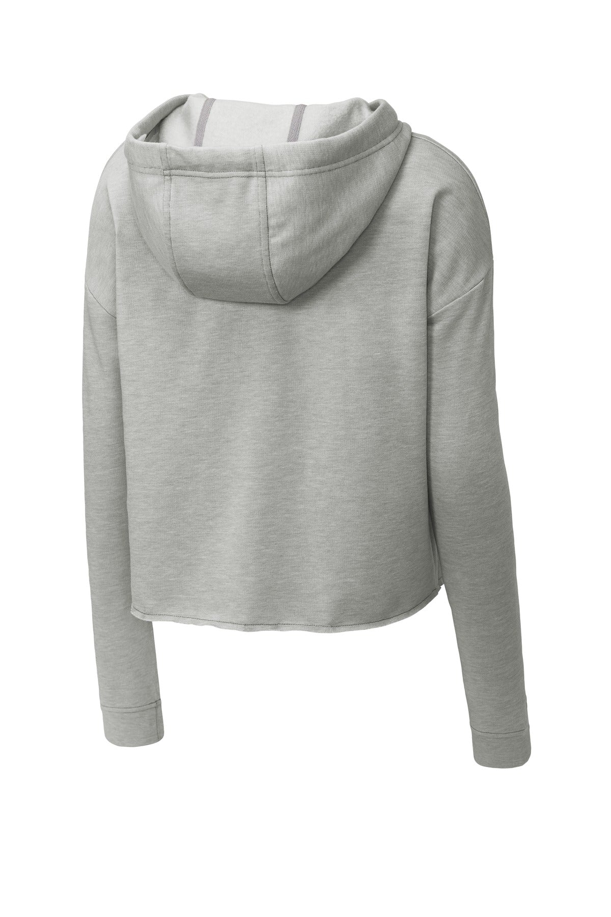 Sport-Tek Ladies PosiCharge Tri-Blend Wicking Fleece Crop Hooded Pullover LST298