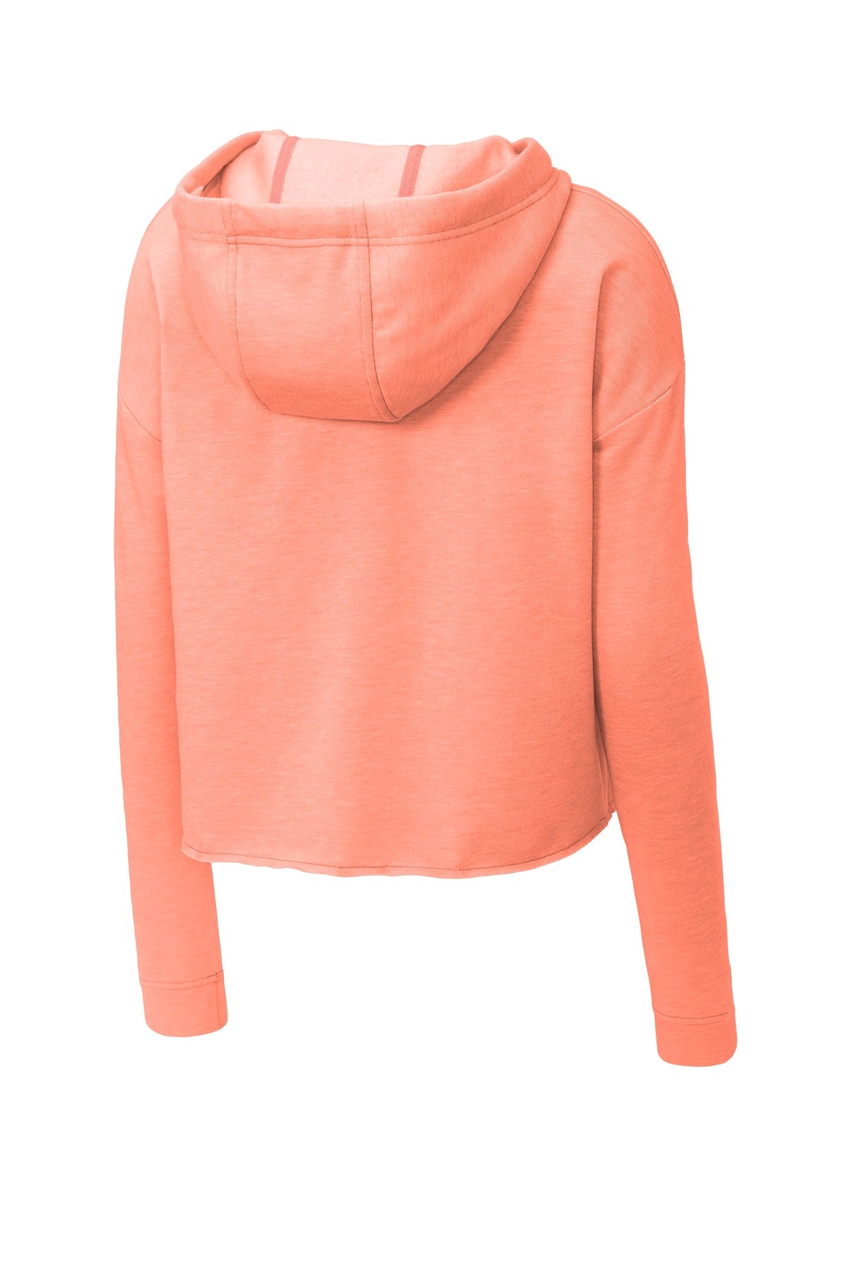 Sport-Tek Ladies PosiCharge Tri-Blend Wicking Fleece Crop Hooded Pullover LST298