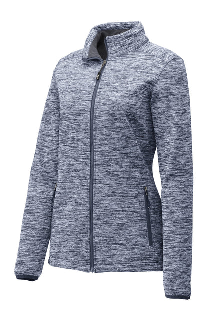 Sport-Tek Ladies PosiCharge Electric Heather Soft Shell Jacket. LST30