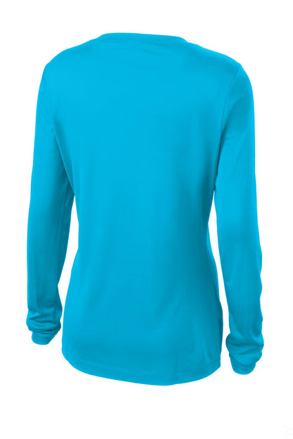 Sport-Tek Ladies Long Sleeve PosiCharge Competitor™ V-Neck Tee. LST353LS