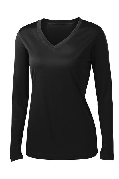 Sport-Tek Ladies Long Sleeve PosiCharge Competitor™ V-Neck Tee. LST353LS