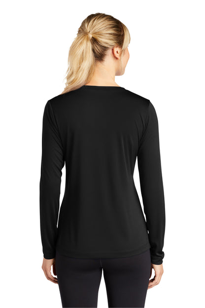 Sport-Tek Ladies Long Sleeve PosiCharge Competitor™ V-Neck Tee. LST353LS