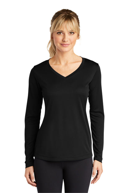Sport-Tek Ladies Long Sleeve PosiCharge Competitor™ V-Neck Tee. LST353LS