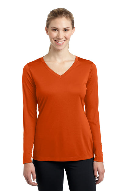 Sport-Tek Ladies Long Sleeve PosiCharge Competitor™ V-Neck Tee. LST353LS