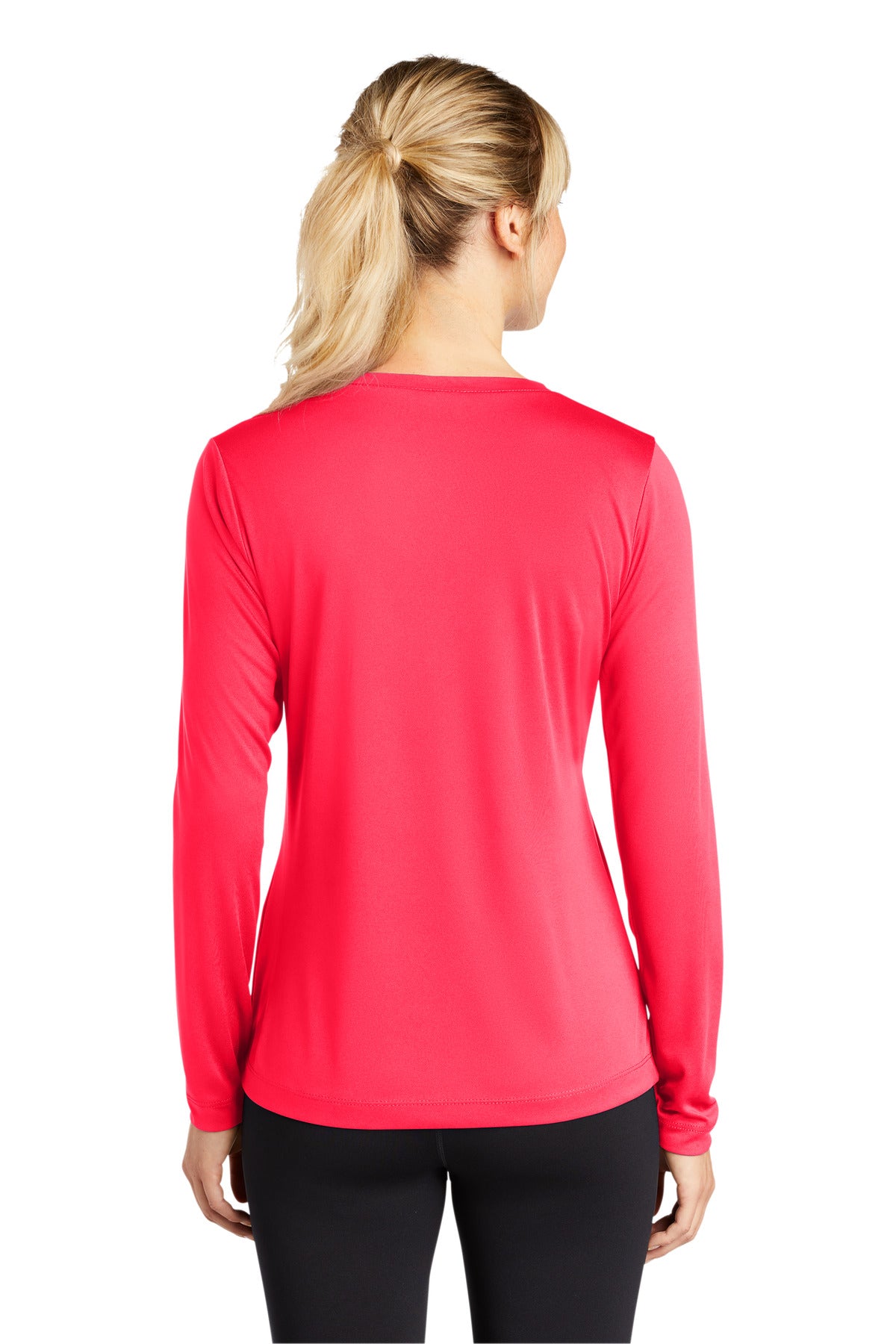 Sport-Tek Ladies Long Sleeve PosiCharge Competitor™ V-Neck Tee. LST353LS